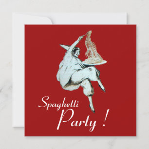 SPAGHETTI PARTY,ITALIAN KITCHEN Dinner Invitation