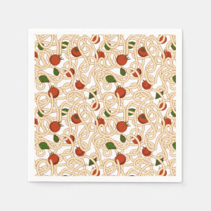 Spaghetti pasta Italian food with tomato Napkin