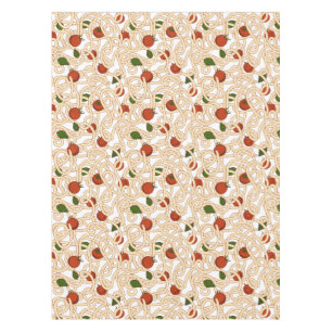 Spaghetti pasta Italian food with tomato Tablecloth