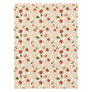 Spaghetti pasta Italian food with tomato Tablecloth