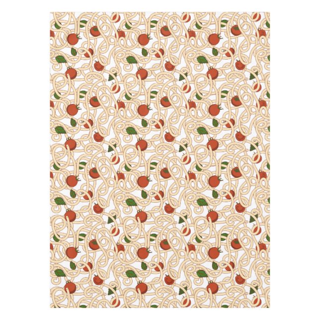 Spaghetti pasta Italian food with tomato Tablecloth (Front)