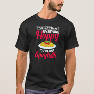 Spaghetti Pasta Noodles Sauce Recipes Italian Meat T-Shirt