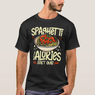 Spaghetti Pasta Noodles Sauce Recipes Italian Meat T-Shirt