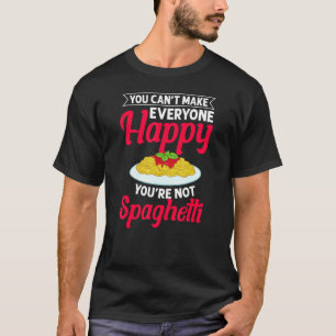 Spaghetti Pasta Noodles Sauce Recipes Italian Meat T-Shirt