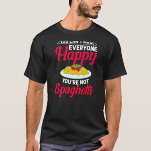 Spaghetti Pasta Noodles Sauce Recipes Italian Meat T-Shirt