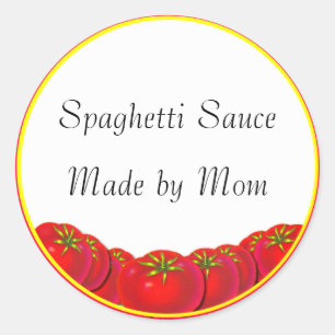 Spaghetti Sauce Custom Canning Labels