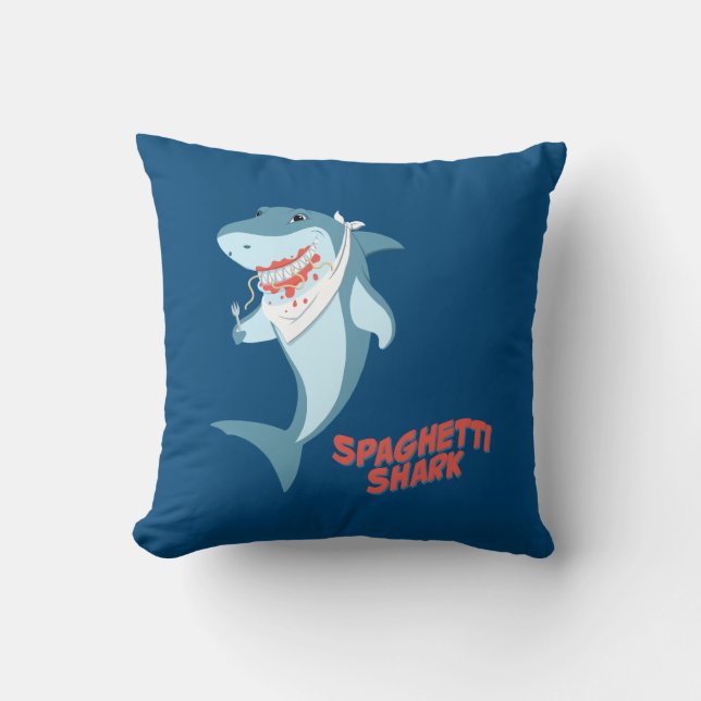Spaghetti Shark Cushion (Front)