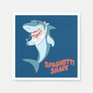 Spaghetti Shark Napkin