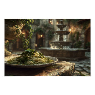 Spaghetti with Broccoli Rabe Poster