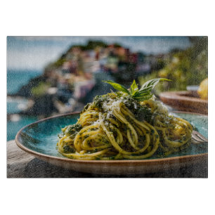 Spaghetti with Lemon Basil Pesto – Coastal Terrace Cutting Board