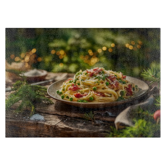 Spaghetti with Sardines and Fennel Cutting Board (Front)