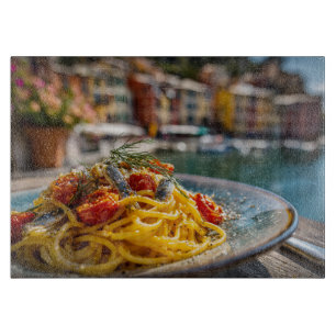 Spaghetti with Sardines and Fennel Cutting Board