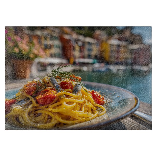 Spaghetti with Sardines and Fennel Cutting Board (Front)