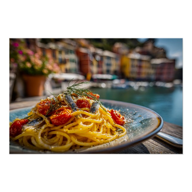 Spaghetti with Sardines and Fennel Poster (Front)