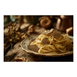 Spaghetti with Truffle Butter Poster