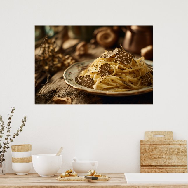 Spaghetti with Truffle Butter Poster (Kitchen)