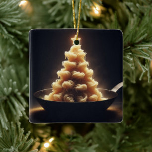 Spaghetti Wonderland Ceramic Ornament