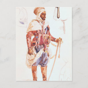 Spahi with his sword, c.1854 postcard