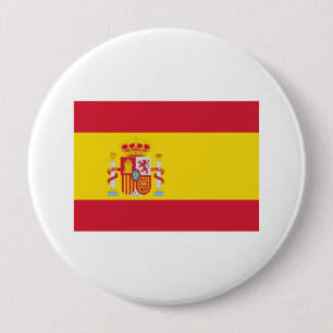Spain 10 Cm Round Badge