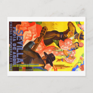 Spain 1949 Seville April Fair Poster Postcard