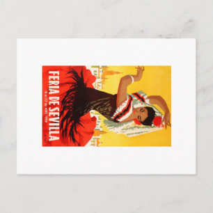 Spain 1959 Seville April Fair Poster Postcard