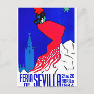 Spain 1964 Seville April Fair Poster Postcard