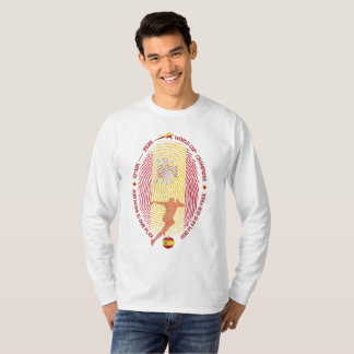 Spain 2026 Football Champions Fingerprint Art T-Shirt
