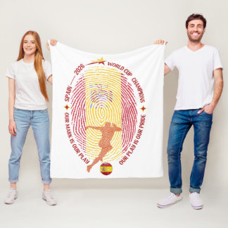 Spain 2026 World Cup Champions Fleece Blanket