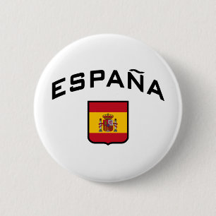 Spain 6 Cm Round Badge
