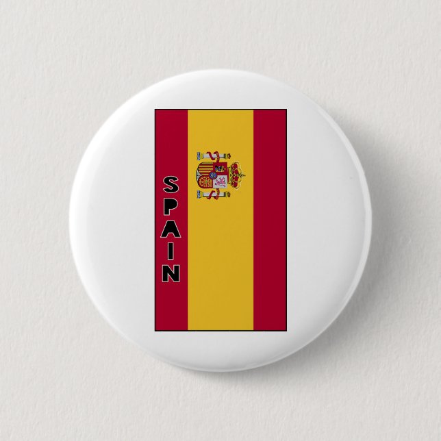 Spain 6 Cm Round Badge (Front)
