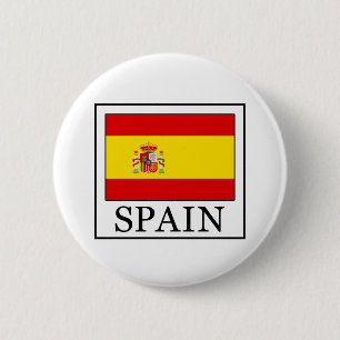Spain 6 Cm Round Badge