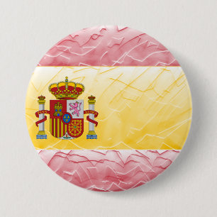 Spain 7.5 Cm Round Badge