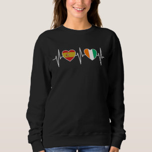 Spain And Ivory Coast Ivorian Flag Flags Sweatshirt