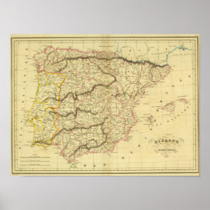 Spain and Portugal 15 Poster