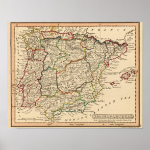 Spain and Portugal 16 Poster