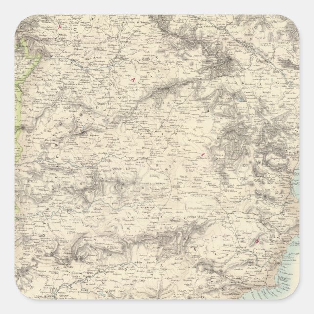 Spain and Portugal 16 Square Sticker (Front)