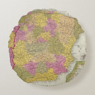 Spain And Portugal 2 Round Cushion