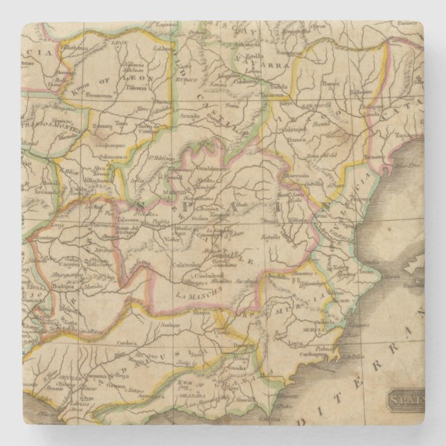 Spain and Portugal 4 Stone Coaster (Front)