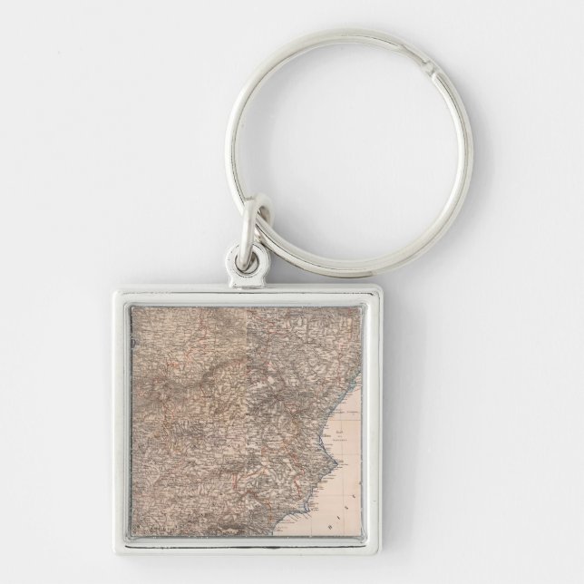 Spain and Portugal 7 Key Ring (Front)