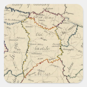 Spain and Portugal 8 Square Sticker