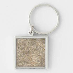 Spain And Portugal Atlas Map Key Ring