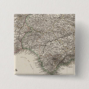 Spain and Portugal, four leaves 15 Cm Square Badge