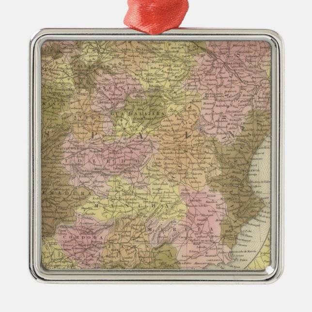 Spain And Portugal Metal Tree Decoration (Front)