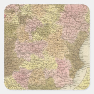 Spain And Portugal Square Sticker