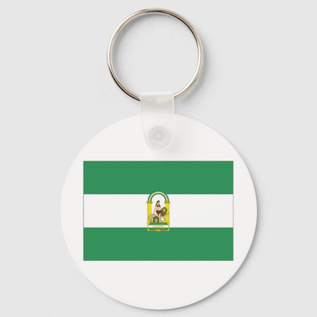 Spain Andalucia Flag Key Ring (Front)