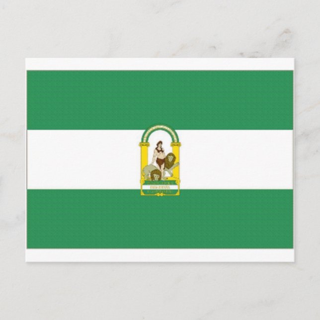 Spain Andalucia Flag Postcard (Front)