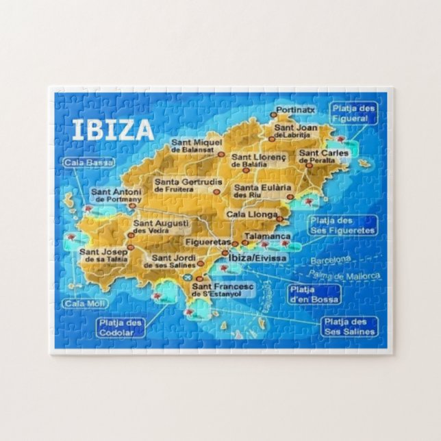 Spain - Balearic Islands - Ibiza - Eivissa - Jigsaw Puzzle (Horizontal)