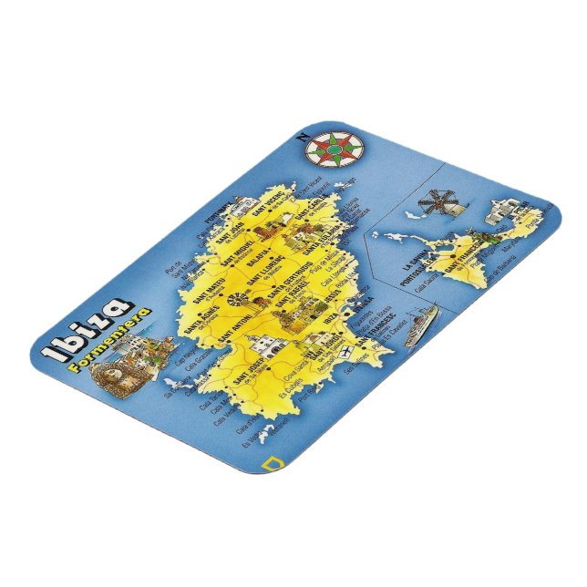 Spain - Balearic Islands - Ibiza - Eivissa - Magnet (Left Side)