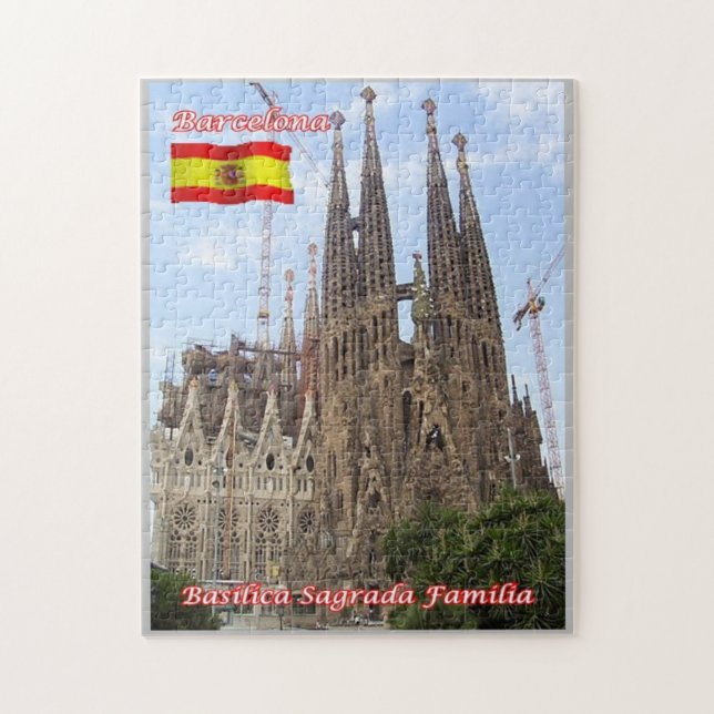 Spain - Barcelona - Basilica Sagrada Familia - Jigsaw Puzzle (Vertical)