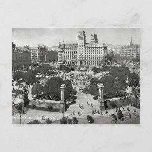 Spain, Barcelona, copy of Vintage postcard
